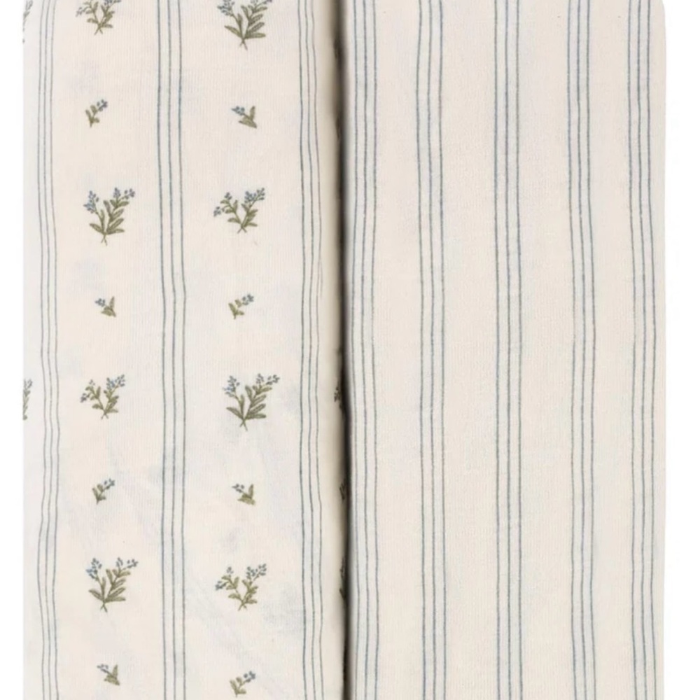 Baby Fitted Bassinet Sheet 2 Pack - Linear Berry